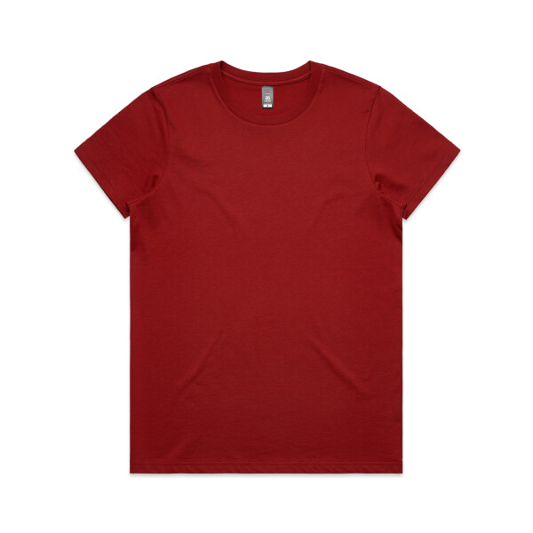 Front of AS Colour Woman's Maple T-shirt