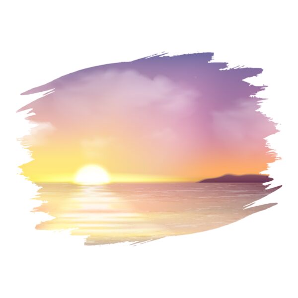 Island sunset ocean Thumbnail