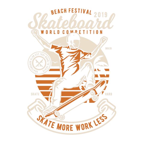 Skateboard Beach Thumbnail