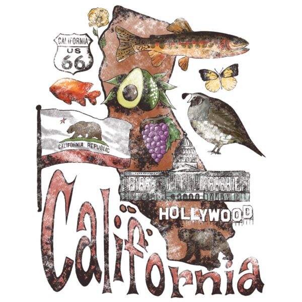 California state grunge Thumbnail