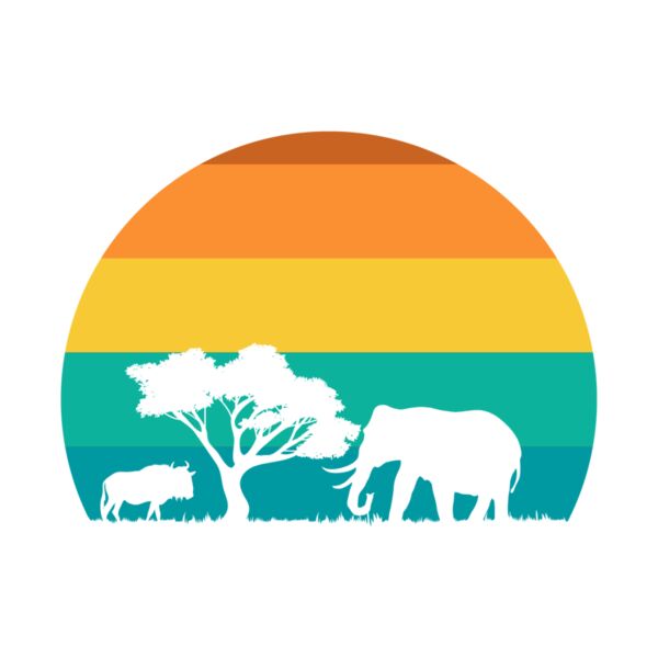 Africa retro sunset Thumbnail