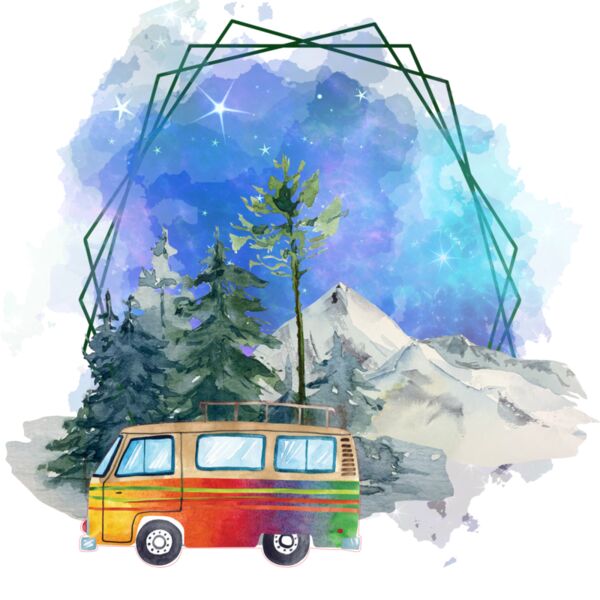 Camper in Mountains Thumbnail