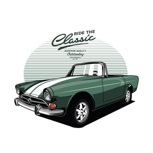 Vintage car classic green Thumbnail
