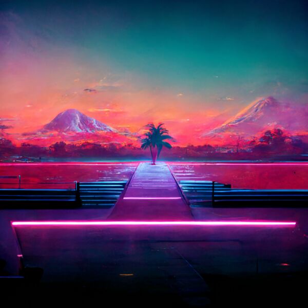 Cyber landscape palm Thumbnail