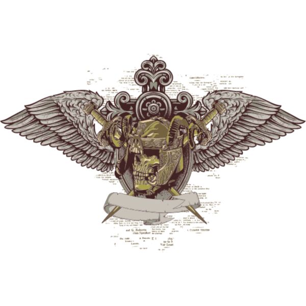 Soldier skull with wings Thumbnail