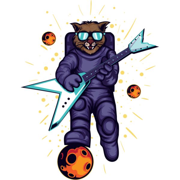 Guitarist Astronaut Cat Thumbnail
