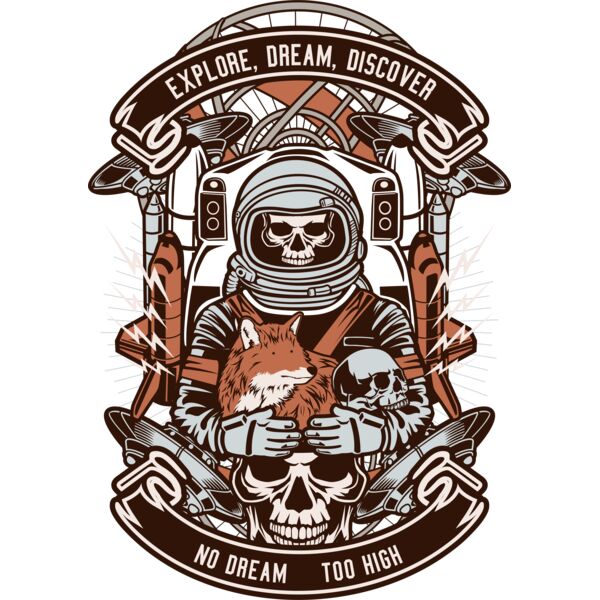 Astronaut Skull Thumbnail