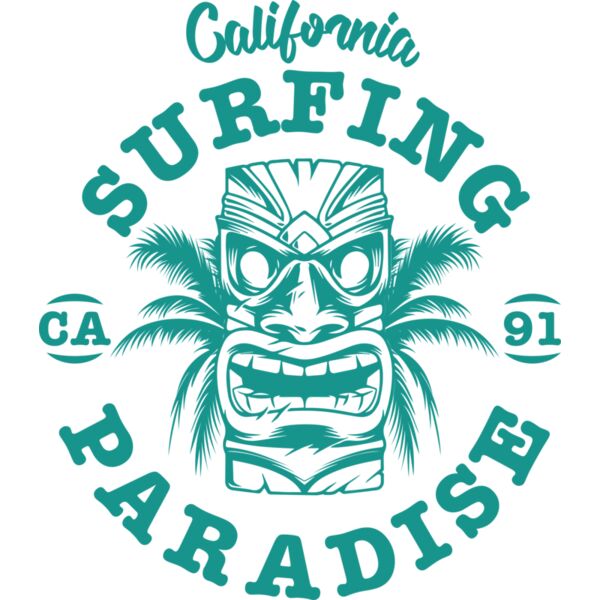 California Surfing Paradise Mask Thumbnail