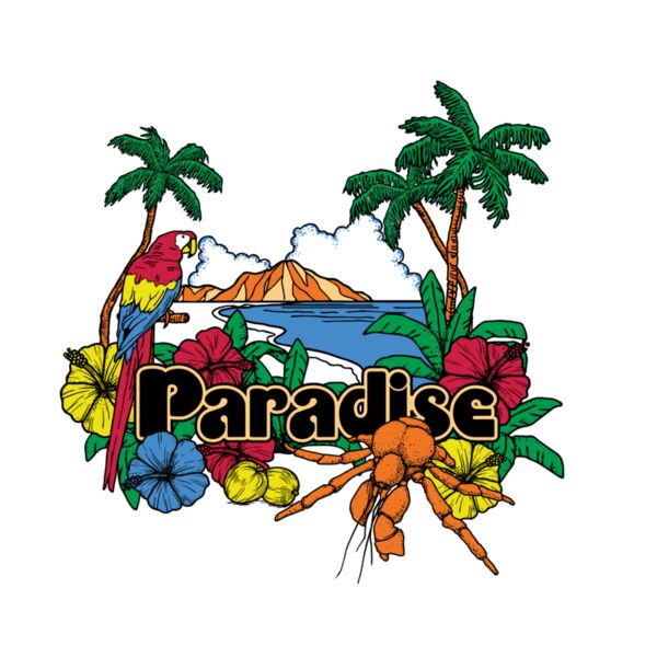 Paradise beach scene Thumbnail
