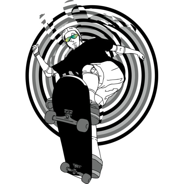 Cool skateboarder Thumbnail