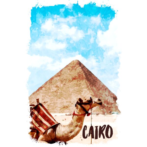 Cairo pyramid camel 1 Thumbnail