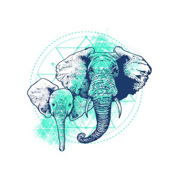 Two elephants Thumbnail