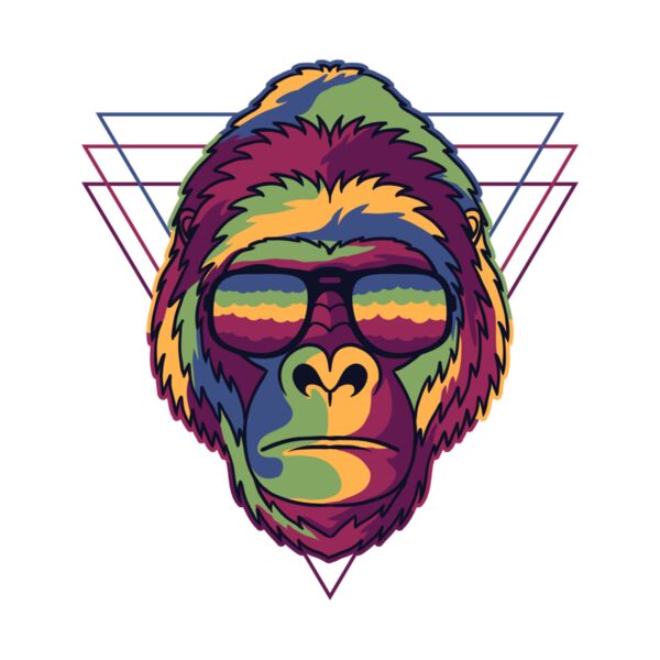 Gorilla colorful Thumbnail