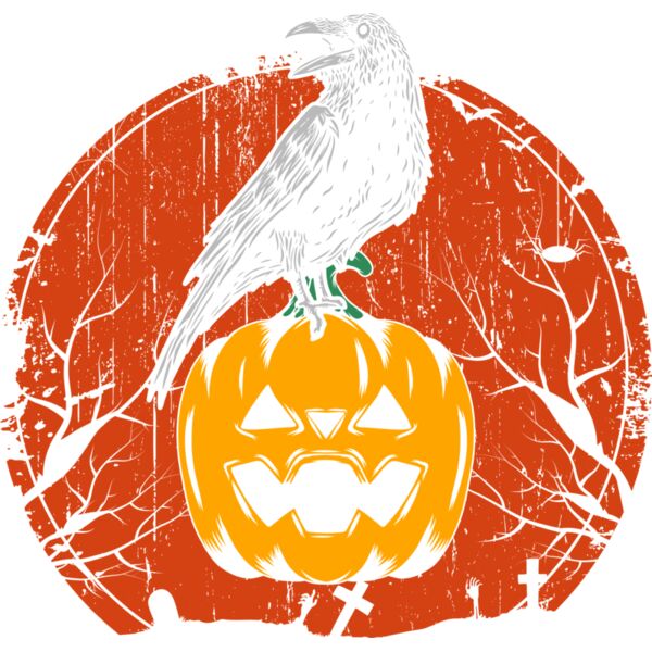 Raven on pumpkin Thumbnail