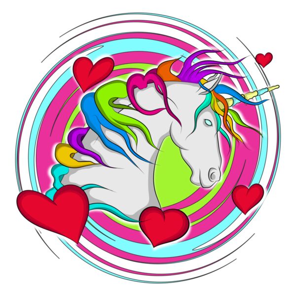 RAINBOW UNICORN  PNG  Thumbnail