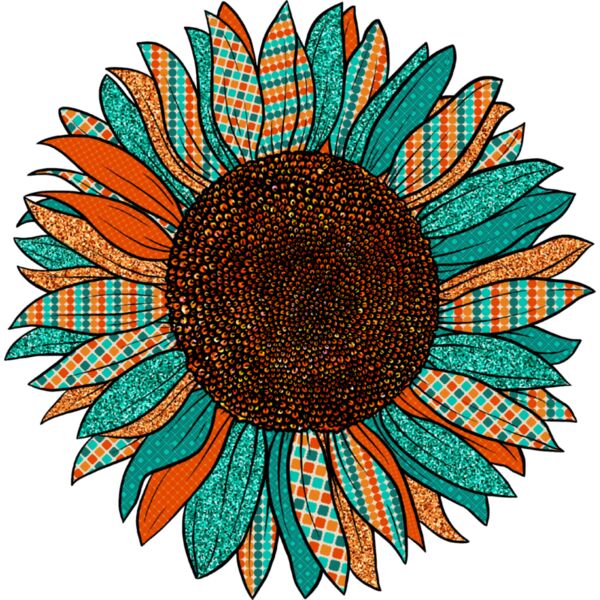 Sunflower Teal Thumbnail