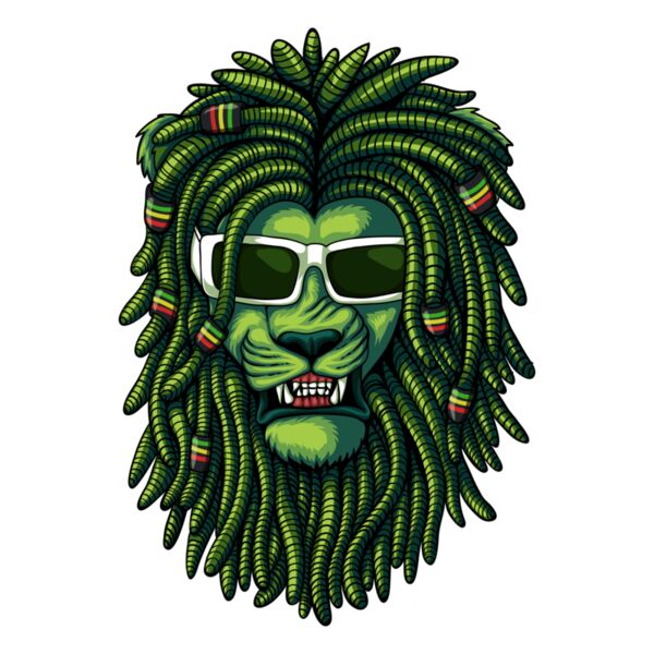 Lion green dreadlocks Thumbnail