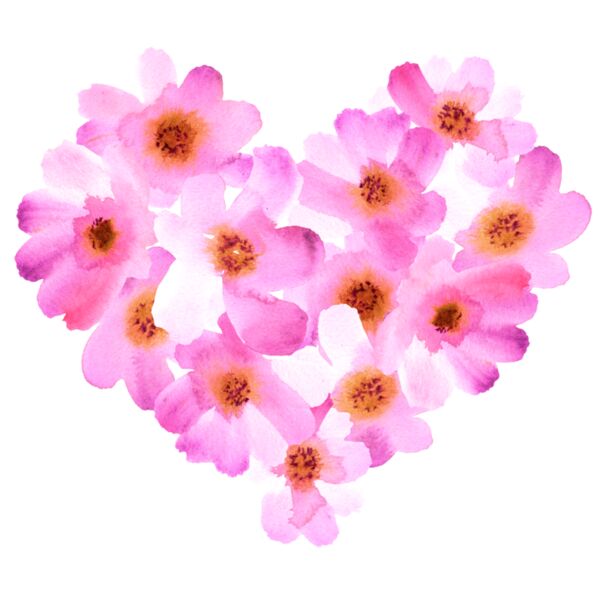 Pink Flower Heart 1 Thumbnail