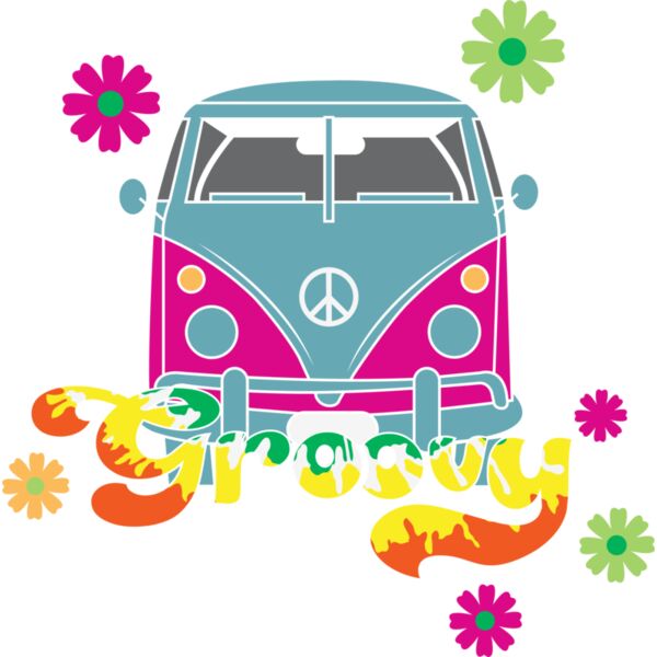 Groovy hippie van Thumbnail
