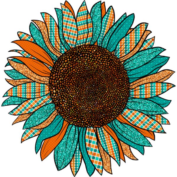 Sunflower Teal Thumbnail