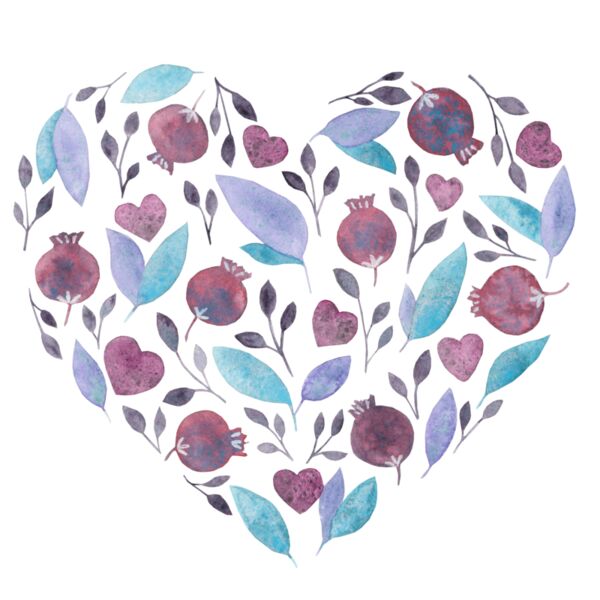 Purple Flower Heart Thumbnail