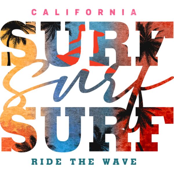 Surf California Ride the Wave  used 2 Thumbnail