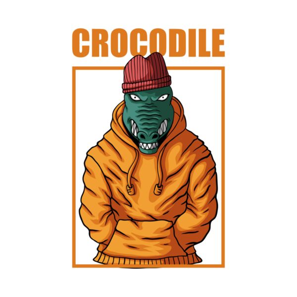 CROCODILE FASHION VECTOR ILLUSTRATION Thumbnail