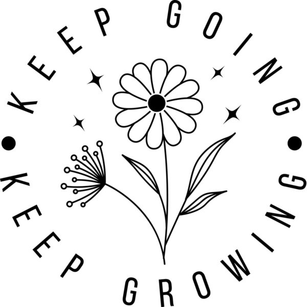 KEEP GOING KEEP GROWING  black  Thumbnail