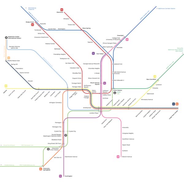 Washington Metro Map Iso on white trimmed final Thumbnail