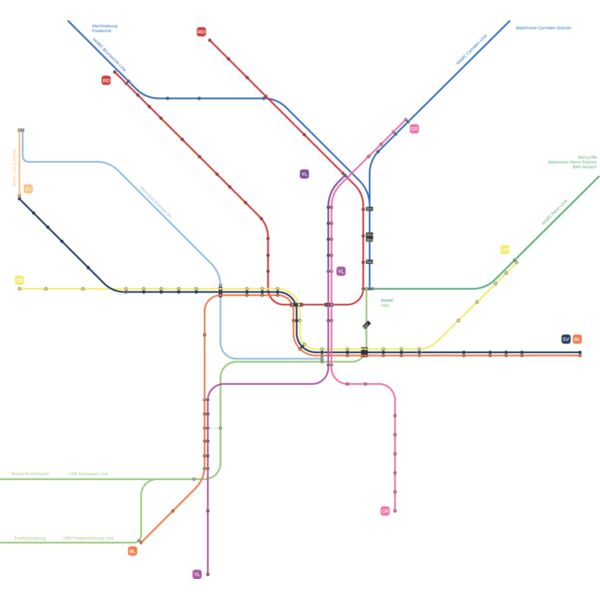 Washington Metro Map Iso on black trimmed final Thumbnail